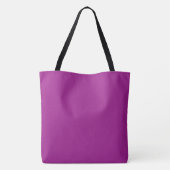 Abstract paars Effen Kleur Tote Bag (Achterkant)