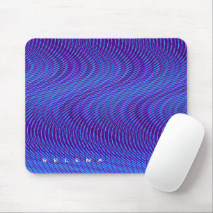 Abstract Paars en Blauw Psychedelisch, Rad & Tripp Muismat