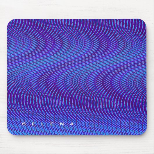 Abstract Paars en Blauw Psychedelisch, Rad & Tripp Muismat (Voorkant)