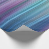 Abstract Paars en Blauwgroen loopvlakpatroon Cadeaupapier (Hoek)