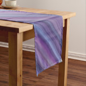 Abstract Paars en Blauwgroen loopvlakpatroon Korte Tafelloper (Voorbeeld)