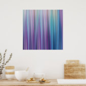 Abstract Paars en Blauwgroen loopvlakpatroon Poster (Keuken)