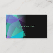 Abstract Paars en groen Visitekaartje 4 (Achterkant)