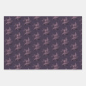 Abstract Paars Floral Exotic Glamour Formal Inpakpapier Vel (Voorkant 2)