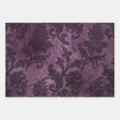 Abstract Paars Floral Exotic Glamour Formal Inpakpapier Vel (Voorkant)
