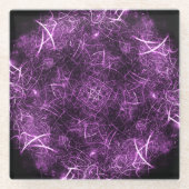 Abstract Paars Fractal_Unique Onderzetter (Voorkant)