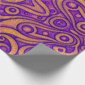 Abstract Paars Geometrisch Patroon Cadeaupapier (Hoek)
