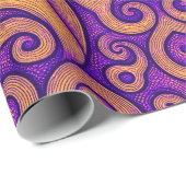 Abstract Paars Geometrisch Patroon Cadeaupapier (Rol Hoek)