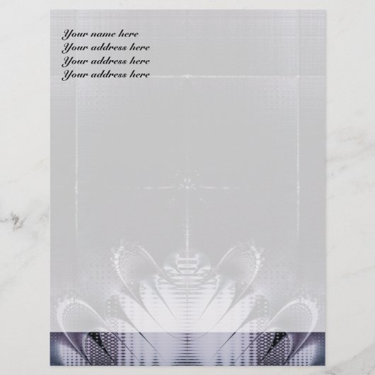 Abstract Paars Gepersonaliseerd Briefhoofd (Voorkant)