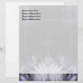 Abstract Paars Gepersonaliseerd Briefhoofd (Voorkant / Achterkant)