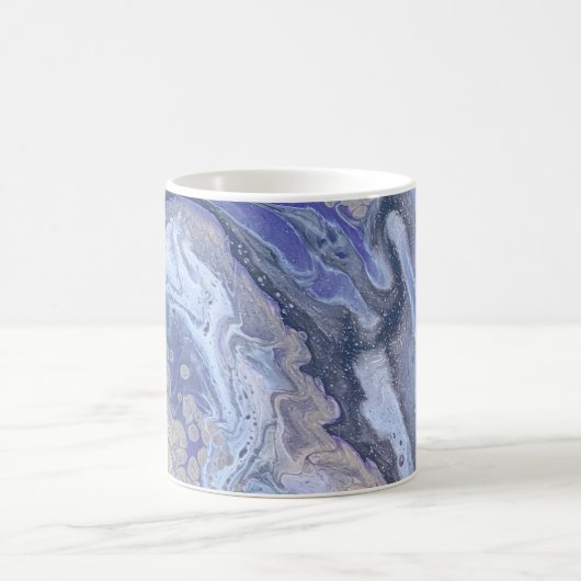 Abstract paars & goud mineraaladers koffiemok (Center)