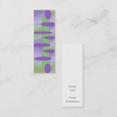 abstract paars groen visitekaartje (Voorkant / Achterkant)