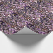 Abstract paars kwartskwarts, paars graniet cadeaupapier (Hoek)