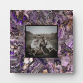 Abstract paars kwartskwarts, paars graniet fotoplaat (Voorkant)