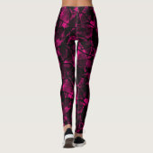 Abstract paars leggings (Achterkant)