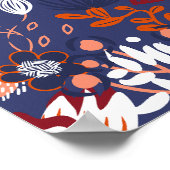 Abstract Paars lenteslantaarn Poster (Hoek)