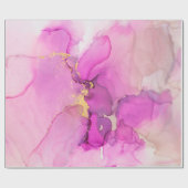 Abstract paars, lila, roze, gouden achtergrond, wa cadeaupapier (Vlak)