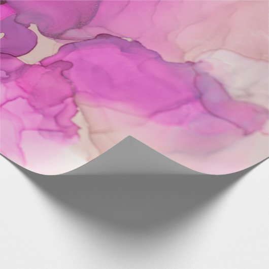 Abstract paars, lila, roze, gouden achtergrond, wa cadeaupapier (Hoek)