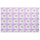 Abstract Paars monogram wervelkolom Stof (Fat Quarter)