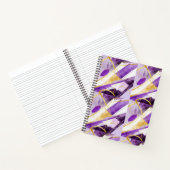 Abstract paars notitieboek (Binnen)