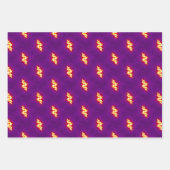 Abstract Paars Oranje fractaal kunstpatroon Inpakpapier Vel (Voorkant 2)