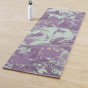 Abstract Paars patroon Yogamat