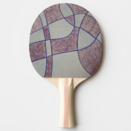 Abstract Paars Ping Pong Bat Tafeltennisbatje