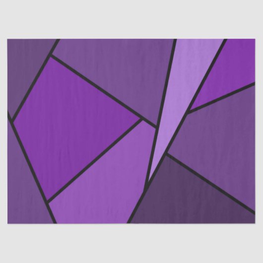 Abstract Paars-polygons-weefselpapier Tissuepapier (Voorkant)