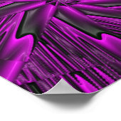 Abstract Paars Poster (Hoek)