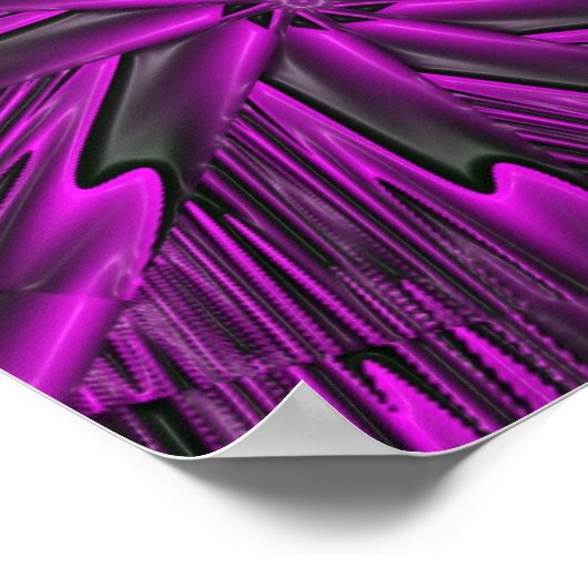 Abstract Paars Poster (Hoek)