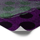 Abstract Paars Poster met metallisch grunge (Hoek)