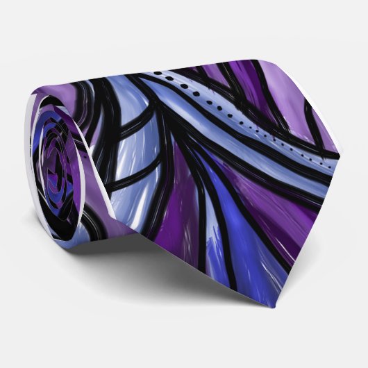 Abstract Paars Stropdas van het gevechtspatroon (Opgerold)