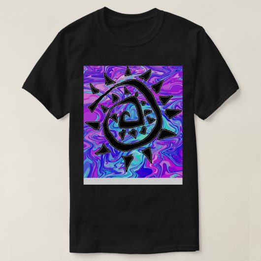 Abstract Paars T-shirt (Design voorkant)