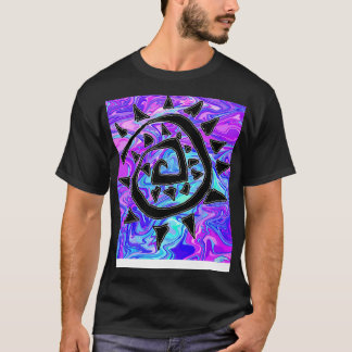 Abstract Paars T-shirt