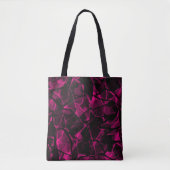 Abstract paars tote bag (Voorkant)