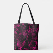 Abstract paars tote bag (Achterkant)