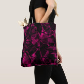 Abstract paars tote bag (Dichtbij)