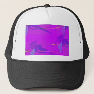 Abstract paars trucker pet