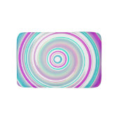 Abstract paars turquoise spiraal badmat (Voorkant)