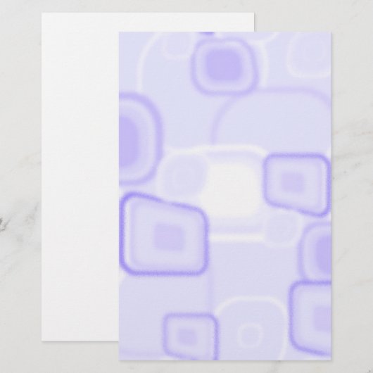 Abstract Paars vierkant Briefpapier (Voorkant / Achterkant)