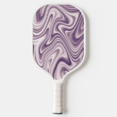 Abstract Paars vloeibaar marmerpatroon Pickleball Paddle (Achterkant)