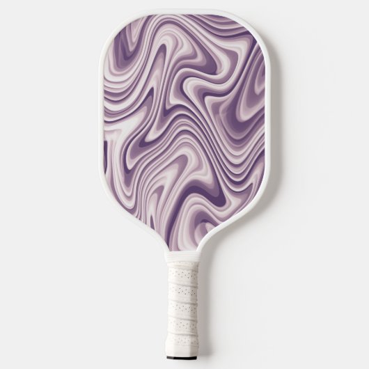 Abstract Paars vloeibaar marmerpatroon Pickleball Paddle (Achterkant)