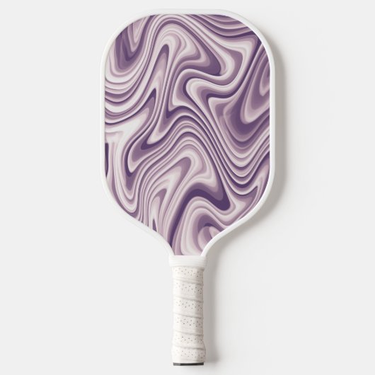 Abstract Paars vloeibaar marmerpatroon Pickleball Paddle (Voorkant)