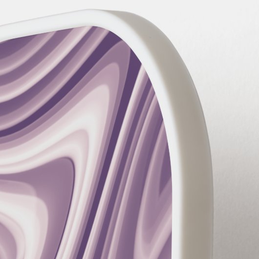 Abstract Paars vloeibaar marmerpatroon Pickleball Paddle (Links Detail)