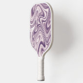 Abstract Paars vloeibaar marmerpatroon Pickleball Paddle (Links)
