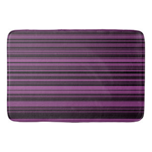 Abstract Paars Zwart Strepen Badmat