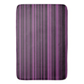 Abstract Paars Zwart Strepen Badmat (Voorkant Verticaal)