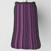Abstract Paars Zwart Strepen Golfheadcover (Draai 90)