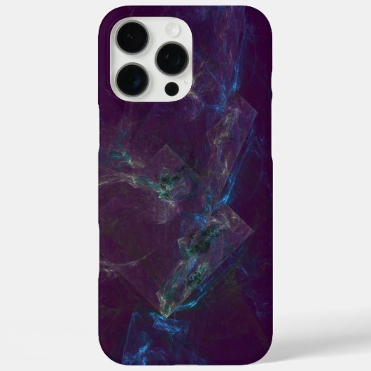 abstract paarse en blauwe diamantpatroon Case-Mate iPhone case (Achterkant)