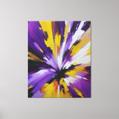 abstract paarse en geel canvas afdruk (Voorkant)
